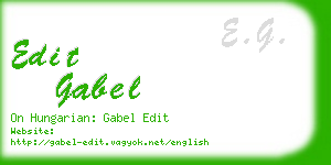 edit gabel business card